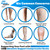 (3 Pairs - Closed Toe) Made in USA - Sheer Compression Socks for Women 15-20mmHg - Compression Stockings for Varicose Veins Circulation, Thrombosis, Embolism - Navy, Medium - A101NV2-3