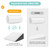Cozymaker 10" Bed Wedge Pillow for Sleeping After Surgery, Back Support, Leg Elevation, Gerd Acid Reflux, Neck Pain, Snoring, Cooling Memory Foam Triangle Incline Wedge