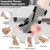 exhood Upgraded Plantar Fasciitis Night Splint, 3 Adjustable Straps Plantar Fasciitis Relief Braces for Achilles Tendonitis, Foot Drop & Heel Spur Pain Relief Day & Night (Elephant Grey)