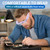 YOCTOSUN Headset Magnifier Glass with 3 LED Lights, Storage Case, Head Strap and 5 Detachable Lenses 0.75X,1.25X,2.0X,3.0X 4.0X, Magnifying Glasses for Close Work, Jewelry, Hobby, Crafts