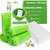 Bedside Commode Liners with Absorbent Pads, Disposable Commode Bags/Pads, Adult Potty Chair Liners, Portable Commode Poop Bag for Commode Chair, Bedpan, Bucket Toilet, 100Bags+100Pads