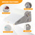 Ruqmuis 3PCS Wedge Pillow Set for After Surgery, Adjustable 9&12 Inch Bed Wedge Pillow for Sleeping, Incline Pillow Wedge for Headboard, Post Surgery, Acid Reflux, Neck&Back Support, White/Grey