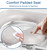 Soundfuse Toilet Seat Riser for Seniors, Raised Toilet Seat with Handles, Adjustable Height & Width, 400lb Handicap Elevated Toilet Seat, Fit Any Toilet