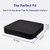 Ifoam Gel Infused Memory Foam Layer Wheelchair Cushion - Seat Cushion for Wheelchair-Office Chair, Kitchen Chair-Pressure Sore and Tailbone Pain Relief-High Dense Polyfoam Base (Black, 18×18×3 inch)