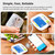 Greater Goods Bluetooth Smart Blood Pressure Monitor for Home Use – Automatic Digital Upper Arm BP Machine with 8.7”–16.5” Cuff, iOS & Android App Compatible, Large Backlit Display