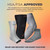 Incrediwear Ankle Sleeve – Infrared Ankle Brace for Women and Men to Support Pain Relief, Swelling, Plantar Fasciitis, Sprains, Achilles, Arthritis (Black, Large)