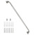 40 Inch Anti Slip Shower Grab Bar, Munzong Bathroom Grab Bar for Showers, Brushed Nickel Knurled Handicap Balance Bar,Safety Hand Rail Support Elderly Senior Assist Bath Handle
