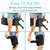 Vive Thigh & Hamstring Compression Sleeve Brace for Men & Women (2 Pack, Black) - Pain Relief Support Wrap for Sciatica, Hip Flexor, Groin, Leg, Upper Thigh - Quick Results & Sciatic Nerve Recovery