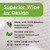 Alcala Deodorizing Body Wipes Individual Shower Wipes 100% Pure Biodegradable Bamboo Wet Wipes with Aloe Tea Tree Adult Body Wipes for Women & Men Ideal for Camping Hiking, Hospitals & Gym (30 Pack)