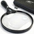 Large 5.5" Magnifying Glass with LED Light (USB Rechargeable) and Hard Case — Handheld Illuminated Magnifier for Reading — Lightweight