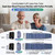 Andesfit Upper Arm Blood Pressure Monitor for Home Use 17" Large & 21" XL Extra Large Cuff Big arm, Free APP Bluetooth Sync Apple Health Track Google Fit, Large Display Smart BP Machine for Seniors