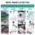 Lunderg Recycled Commode Liners - 250 Environment Friendly Portable Toilet Bags - Medical Grade Bedside Commode Liners Disposable - Universal Fit & Easy to Use - Absorbent Pads NOT included