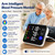 GUAEVER Blood Pressure Monitor Rechargeable Upper Arm Blood Pressure Monitors for Home Use Large Screen Bp Machine with 8.7"-16.5" Bp Cuff, 2x120 Memory, Voice Broadcast Bp Monitor (Black)