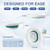 FRECHMOON Electric Sitz Bath for Toilet Seat, Hemorrhoids and Postpartum Care - Yoni Steam Seat - Perineal Soaking, Collapsible, Wide Seat, Deeper Bowl - Use w/Sitz Bath Salt - Forest Green