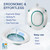 FRECHMOON Electric Sitz Bath for Toilet Seat, Hemorrhoids and Postpartum Care - Yoni Steam Seat - Perineal Soaking, Collapsible, Wide Seat, Deeper Bowl - Use w/Sitz Bath Salt - Forest Green