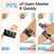 Comfytemp Wireless TENS Unit Muscle Stimulator for Pain Relief, Portable Rechargeable TENS Machine with Remote, EMS Muscle Stimulator with 30 Modes & 2 Sets, Pulse Massager for Back Sciatica Shoulder