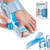 TENICORE Bunion Corrector for Women Men Big Toe with Cold Compress Pad, Adjustable Knob Double Correction Bunion Fix Relief, Bunion Splints Hammer Toe Straightener, Blue-1pc