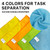 Simple Houseware Microfiber Cleaning Cloth 150 Pack, 12" x 16", 4 Colors