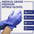 Klex Nitrile Exam Gloves - Medical Grade, Powder Free, Rubber Latex Free, Disposable Examination Grade Glove, Strong Food Safe, Lavender M Medium, 10 Box of 100, 1000 Count