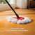 O-Cedar Easywring Microfiber Spin Mop & Bucket Floor Cleaning System with 1 Extra Refill,Red / Gray