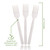 100% Compostable Forks - 140 Large Disposable Utensils (7 in.) Eco Friendly Durable and Heat Resistant Alternative to Plastic Forks with Convenient Tray by Ecovita
