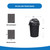Reli. 39 Gallon Trash Bags Drawstring (100 Count) Large 39 Gallon Heavy Duty Drawstring Trash Bags, Garbage 39Gal Capacity, Lawn Leaf (39Gal, Black)