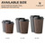 [85 SET]Harvest Pack 16 oz Disposable Coffee Cups, Insulated Ripple Double-Walled Paper Cups with Lids, Black and White Geometric, Drinking Cups for Tea Hot Chocolate Drinks To go coffee cups