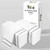 Disposable Hand Towels for Bathroom, Silver Design 200 Disposable Linen-Feel Guest Towels – Formal Dinner, Anniversary, and Wedding Napkins for Tables, Guestrooms, Restrooms - 8.5x 4-Inches Folded,