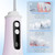 Hooyapik 300ml Large Capacity Home Oral Irrigator 9 Modes Water Flosser with 4 Replaceable nozzles for Gum Care/Breath Remover/Dentures/Braces (D0051-Light Purple(8Tips))