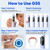 SAKYPRORAL Kids Electric Toothbrush for Boys Teens (6-15Y), Smart Screen with Brushing Score, Soft Bristles, Visual Timer for Braces, 150 Days Battery with Travel Case (Blue)