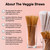The Veggie Straws – 300 PCS of 8.25 Inches Individually Wrapped Biodegradable Straws – Made of Vegetable Fibers, Best Environment Friendly Drinking Straws for Hot and Cold Beverages