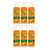 OdoBan Aroma Eliminator, 360-Degree Continuous Spray Natural Oil Real Citrus Air Freshener, Toilet Spray, 6-Pack, 10 Ounces Each, Orange Scent