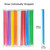 MYJIE 400 Pcs Jumbo Smoothie Straws Boba Straws,Individually Wrapped Multi Colors Disposable Plastic Large Wide-mouthed Milkshake Bubble Tea Drinking Straw(0.43" Diameter and 9.45" long) (400PCS)