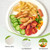 ECOLipak 100% Compostable 10 Inch Heavy Duty Paper Plates, 150 Pack Disposable Biodegradable Eco-friendly Sugarcane Bagasse Plates for Dinner Party(White)