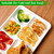 ECOLipak Compostable Disposable 5 Compartment Paper Plates, 10.25inch