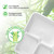ECOLipak Compostable Disposable 5 Compartment Paper Plates, 10.25inch