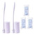 Topo Bear Disposable Toilet Brush Holder Set Toilet Wand (Pack of 2) Toilet Cleaner Scrubber with 24 Refills