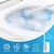 Topo Bear Disposable Toilet Brush Holder Set Toilet Wand (Pack of 2) Toilet Cleaner Scrubber with 24 Refills