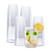 SETUP Clear Hard Plastic Cups/Tumblers [10 oz. - 200 Count] Small Disposable Party Cocktail Glasses