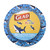 Glad for Kids 8.5 Inch Round Paper Plates, Cute Sharks Design, Heavy Duty Cut-Resistant and Soak-Proof Disposable Plates, Microwavable Kids Tableware for Meals, Parties, Snacks, 20 Count - 6 Pack