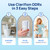 Clarifion ODRx - UV-C Cat Odor Deodorizer & Eliminator, Removes Cat Pee Smell, Filterless, Quiet, Compact Air Freshener for Bedrooms, Living Rooms, Litter Box Areas, Eliminates Ammonia Odors