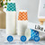 JollyPack 1200 Pack 3 oz Disposable Bathroom Paper Cups, Small Mouthwash Cups in Orange, Blue, and Green, Great for Candy, Biscuits, Bathroom Use, Parties, Picnics, and Travel