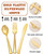 bUCLA 600 Pieces Gold Plastic Silverware - Disposable Gold Utensils - Heavy Duty Plastic Cutlery set- 200 Forks, 200 Spoons, 200 Knives for Party & Wedding