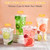 Vplus 160 Pack 16 OZ PET Clear Plastic Cups with Lids, 16 OZ Crystal Cold Disposable Drinking Plastic Cups with Flat Lids, Perfect for Ice Coffee, Smoothie, Juice