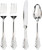 WDF 200 Pieces Silver Plastic Silverware Disposable - 50Guests Silverware Plastic Cutlery - Disposable Utensils Includes 100 Forks, 50 Spoons, 50 Knives Perfect for Christmas Wedding or Party