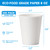 RACETOP 8 oz 500 Pack Disposable Paper Coffee Cups, Disposable Paper Cups, Hot Coffee Cups for Office, Party, Home