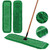 Matthew Cleaning 36'' Industrial Strength Cotton Dust Mop Refill Washable Replacement Heads for Residential & Commercial Use Fit Standard Dust Mop Frames, Hardwood, Concrete Floors Green 6 Pack