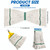 Eccliy 6 Pack Commercial Mop Heads Replacement Heavy Duty 18 oz Loop End Cotton String Wet Mop Refills Washable Absorbent Reusable for Industrial Home Tile Wood Concrete Floor (White,Green)