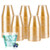 Goodluck 9 oz 200 PCS Gold Glitter Plastic Cups, Disposable Glitter Cups, Elegant Plastic Cocktail Glasses, Fancy Party Cups for Wedding, Birthday, Holiday