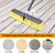 18 Inches Push Broom Outdoor- Heavy Duty Broom with 63" Long Handle for Deck Driveway Garage Yard Patio Concrete Floor Cleaning